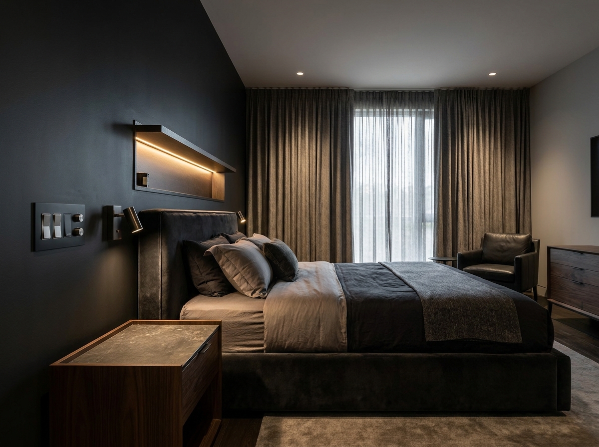 Kaplin in bedroom