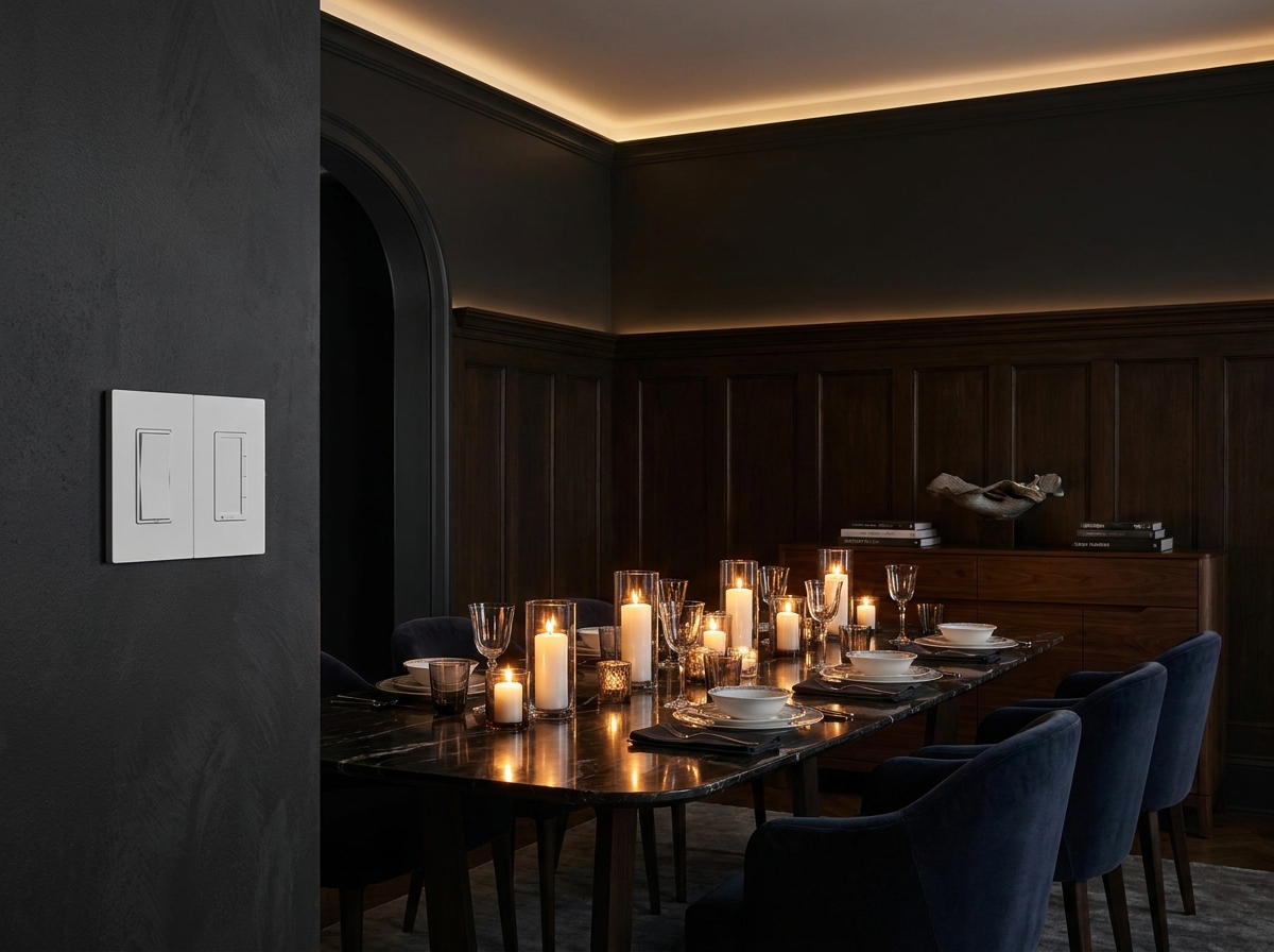 Kaplin in dining room